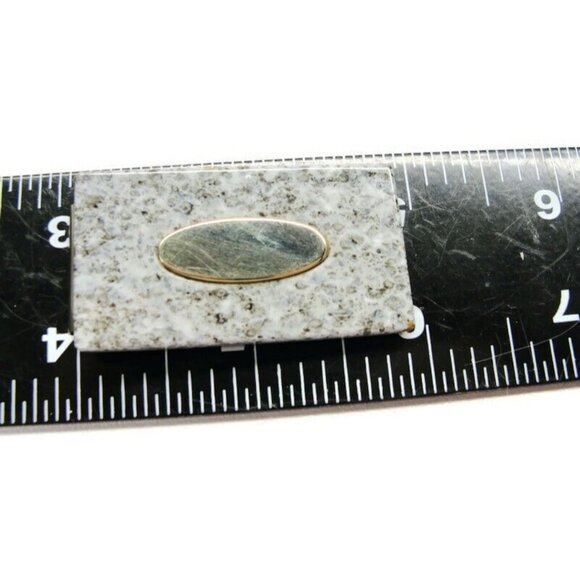 Engravable Money Clip Gray Gold Tone Stainless Steel Wallet Credit Card Cash - Picture 8 of 8